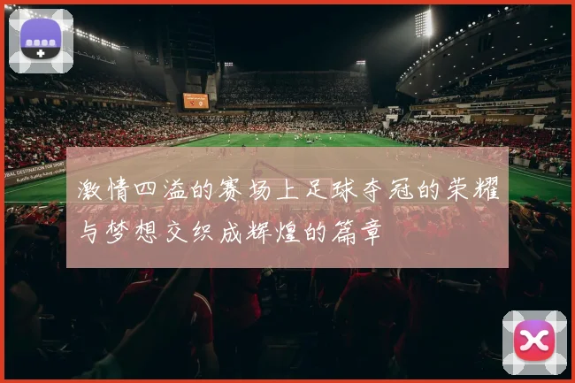激情四溢的赛场上足球夺冠的荣耀与梦想交织成辉煌的篇章